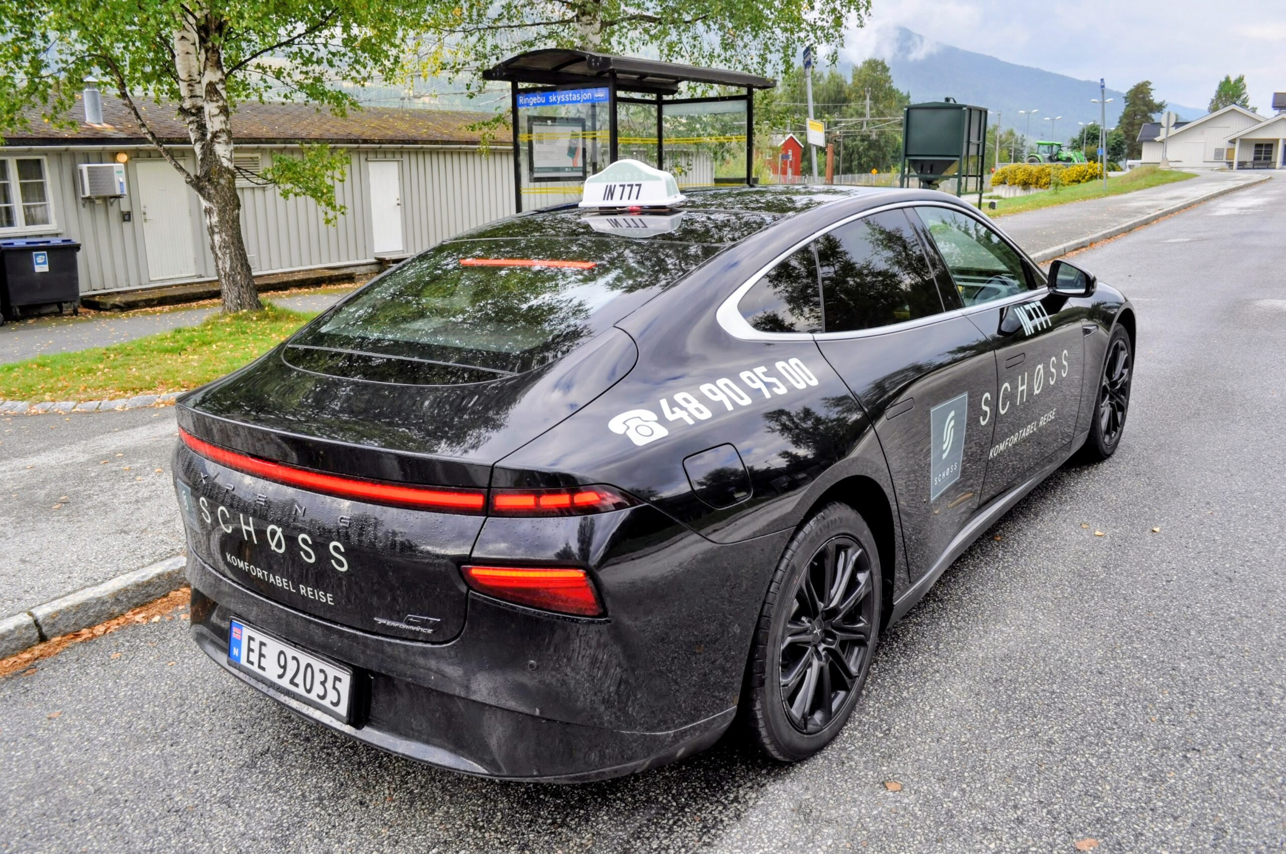 Taxi på vei til Kvitfjell skisenter fra Ringebu