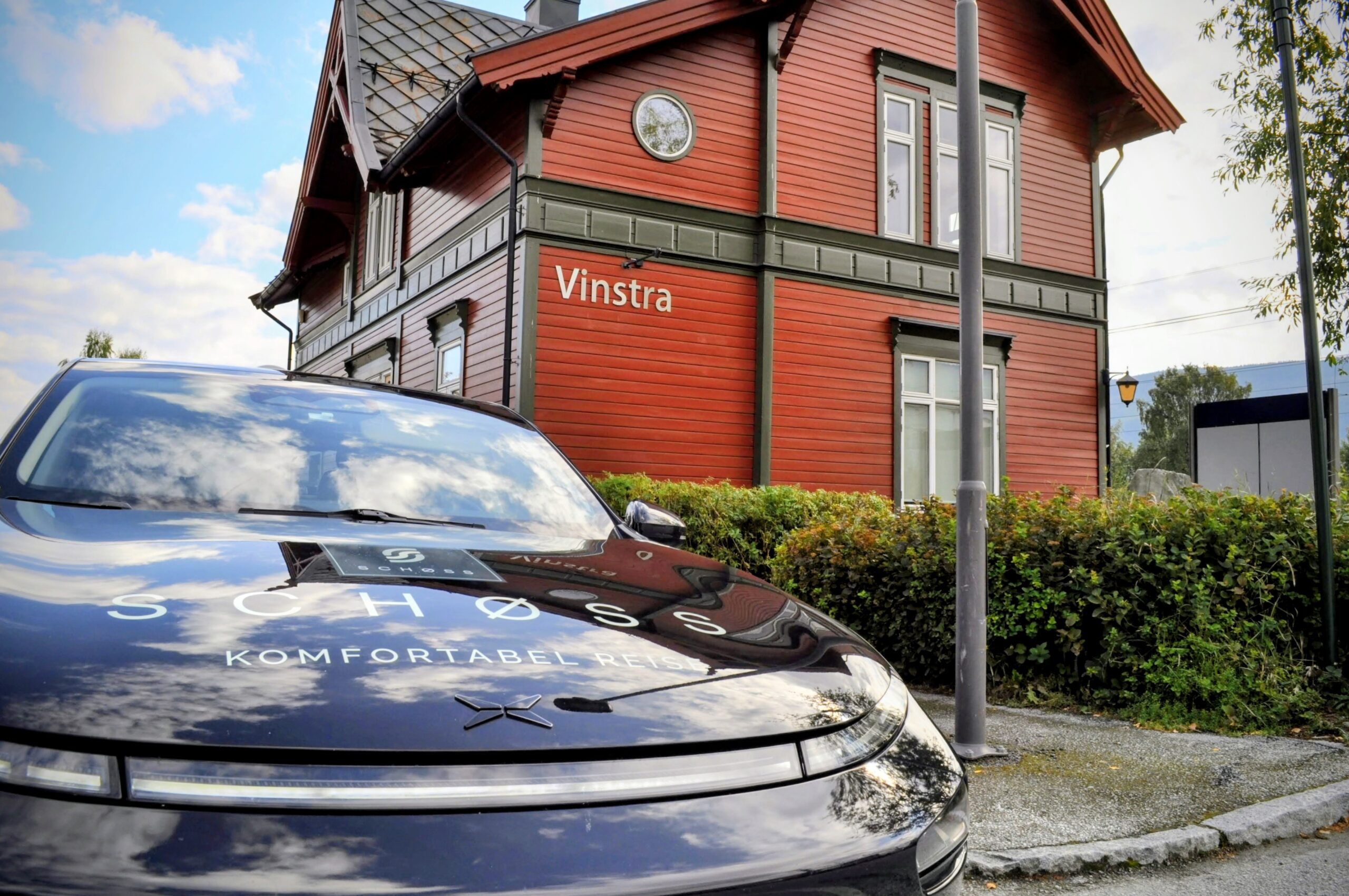 Taxi på Vinstra stasjon